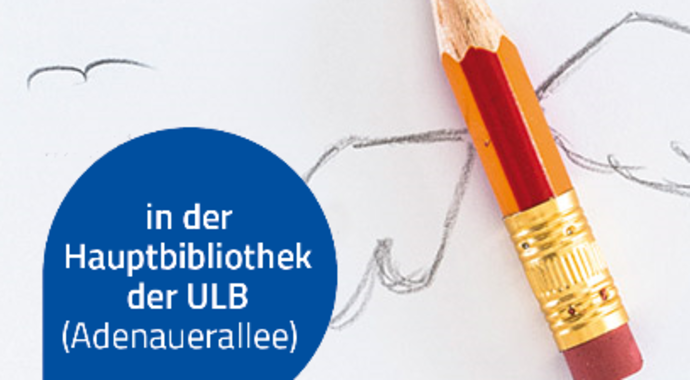 Ein Bleistift mutet an zu fliegen, da er auf einem Blatt Papier liegt, auf dem mit Bleistift Flügel aufgezeichnet sind.
